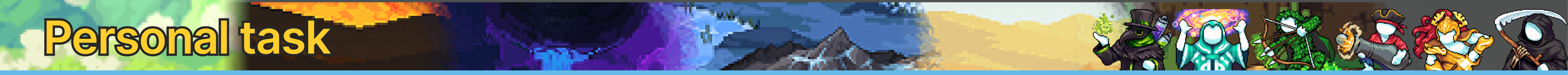 Personal Tasks Banner