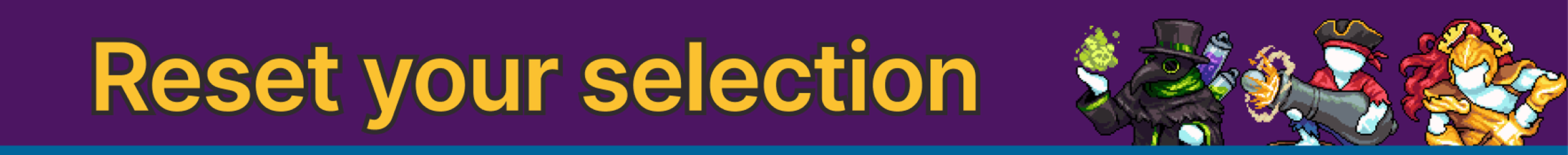 Reset Banner